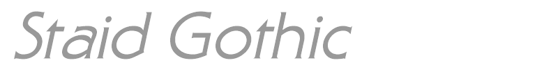 Staid Gothic
