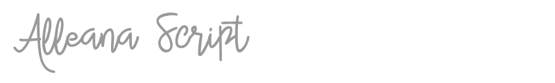 Alleana Script