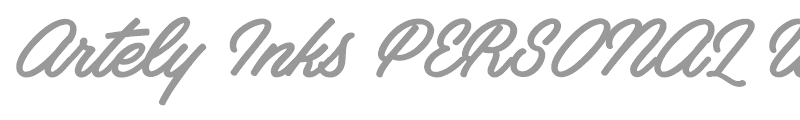 Artely Inks PERSONAL USE