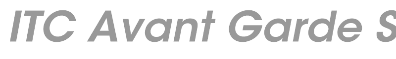 ITC Avant Garde Gothic Std