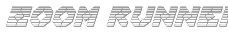 Zoom Runner Title Italic