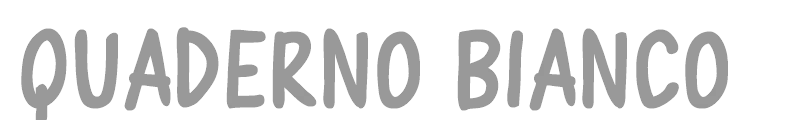 Quaderno Bianco