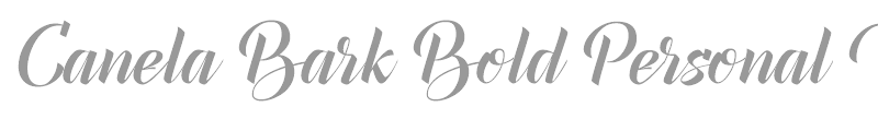Canela Bark Bold Personal Use