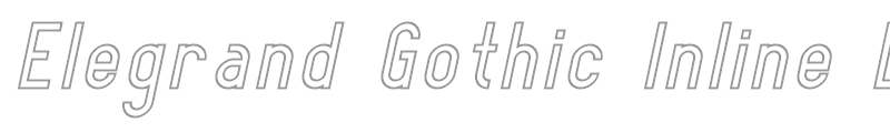 Elegrand Gothic Inline Demo