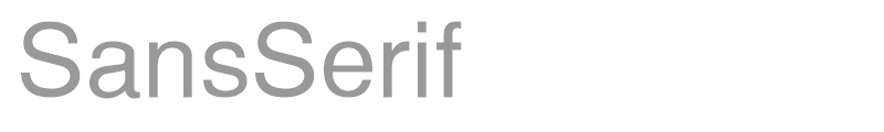 SansSerif