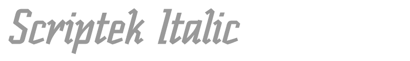 Scriptek Italic