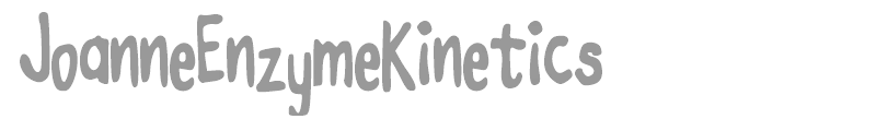 Joanne Enzyme Kinetics