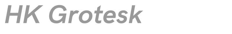 HK Grotesk