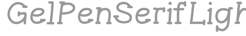 GelPen Serif