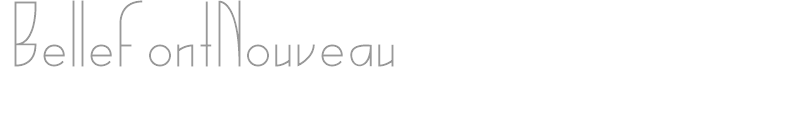 Belle Font Nouveau
