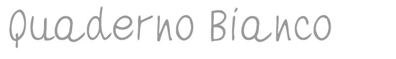 Quaderno Bianco