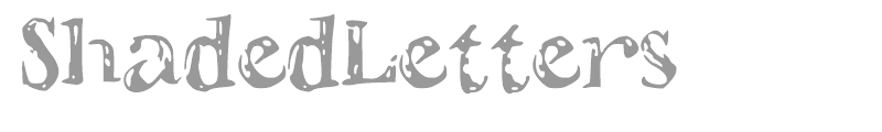 Shaded Letters