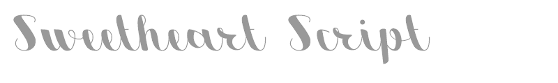 Sweetheart Script