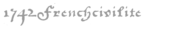 1742 Frenchcivilite