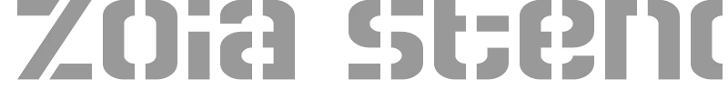 Zoia Stencil