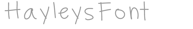 Hayleys Font