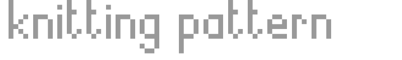 Knitting Pattern