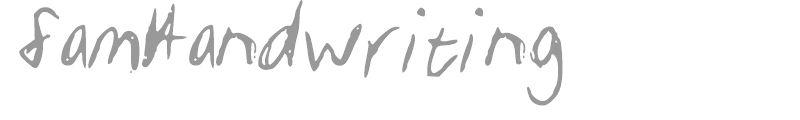 Sam Handwriting