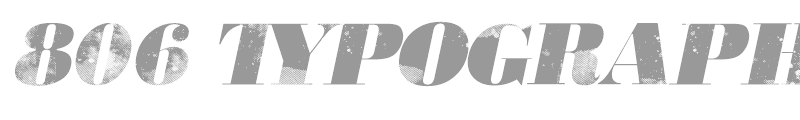 806 Typography