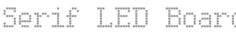 Serif LED Board 7