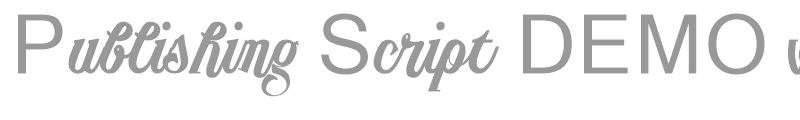 Publishing Script