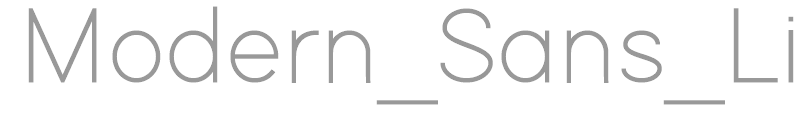 Modern Sans
