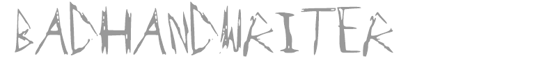 Bad Handwriter