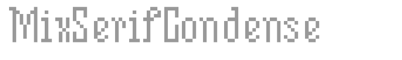 Mix Serif Condense