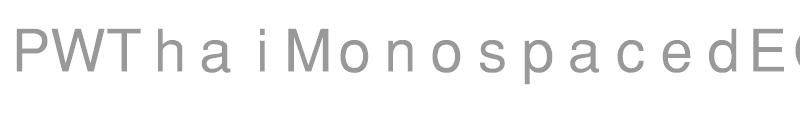 PW Thai Monospaced EG