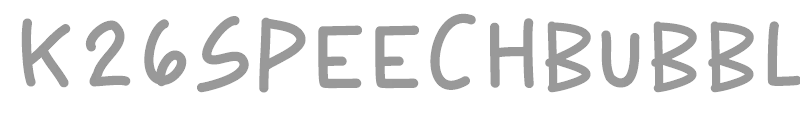 K26 Speech Bubble