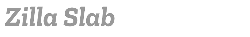Zilla Slab