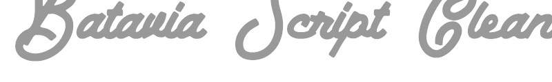 Batavia Script Clean