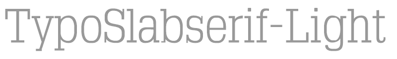 Typo Slab Serif