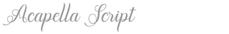 Acapella Script