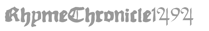 Rhyme Chronicle 1494