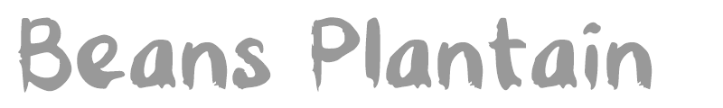 Beans Plantain