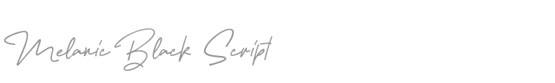 Melanic Black Script