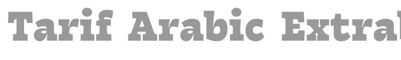Tarif Arabic