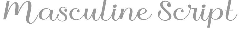 Masculine Script