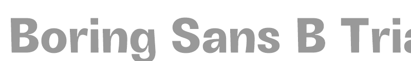 Boring Sans B