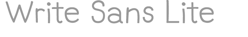Write Sans Lite