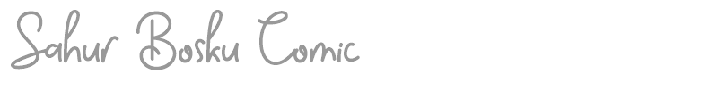 Sahur Bosku Comic