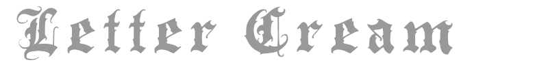 Letter Cream