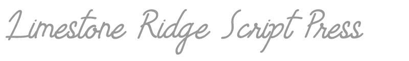 Limestone Ridge Script Press