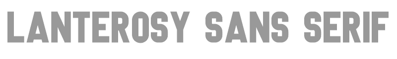 Lanterosy Sans Serif