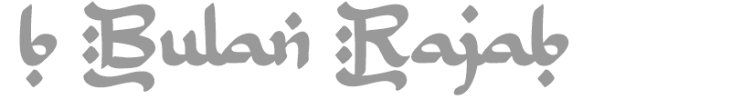 B Bulan Rajab