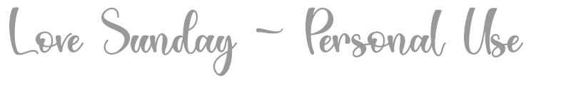 Love Sunday