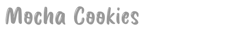 Mocha Cookies