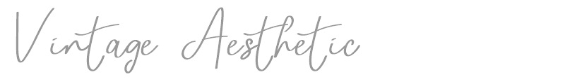 Vintage Aesthetic