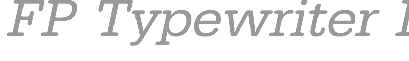 FP Typewriter